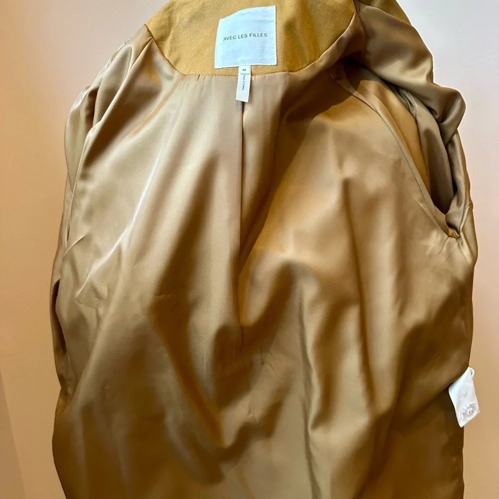 Avec Les Filles Trench Coat NWT Size Medium - Picture 9 of 9